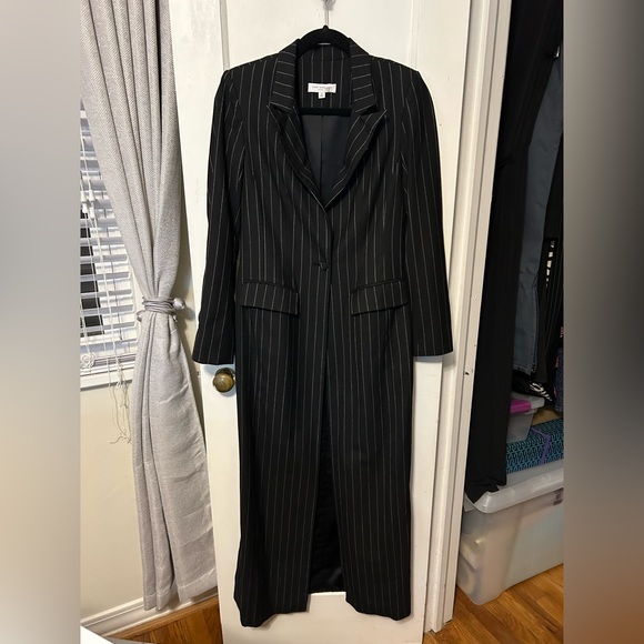 NWOT Sweet Baby Jamie Wool Blend Pinstripe Coat - Picture 7 of 7